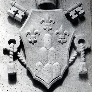 Stemma in Travertino