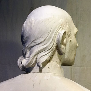 San Vincenzo Pallotti - Statua in marmo, bianco statuario di carrara (Chiesa Regina Pacis, Ostia)